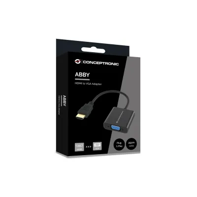 Conceptronic ABBY20B adaptador de cable de vídeo 0,25 m HDMI