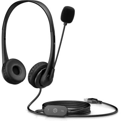 HP G2 Auriculares USB con Micrófono Negros HP G2 Auriculares USB con Micrófono Negros