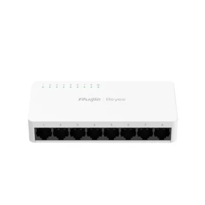 Ruijie unmanaged switch 8x10/100 rj45 plastic case