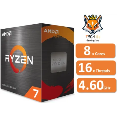 AMD Ryzen 7 5700X 3.4GHz Box sin Ventilador AMD Ryzen 7 5700X 3.4GHz Box sin Ventilador