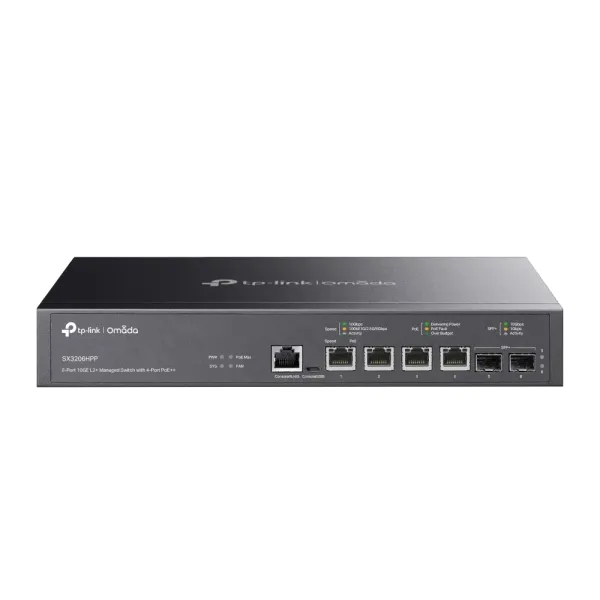 TP-Link Omada TL-SX3206HPP Switch Gestionado L2+ Gigabit 10G 4 Puertos +2 SFP+ PoE