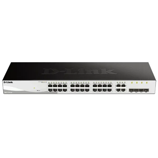 D-Link DGS-1210-24/E Smart Switch Gestionado 24 Puertos 1000BASE-T + 4 Puertos Combo 1000BASE-T/SFP