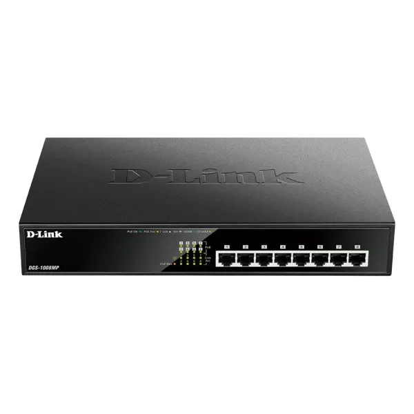D-Link DGS-1008MP Switch 8 Puertos Gigabit POE+