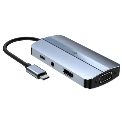 Leotec Docking Station HUB 7 en 1 USB-C/USB/HDMI/VGA Leotec Docking Station HUB 7 en 1 USB-C/USB/HDMI/VGA