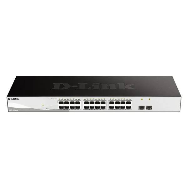 D-Link DGS-1210-26/E Smart+ Switch Gestionado 24 Puertos Ethernet Gigabit + 2 Puertos SFP