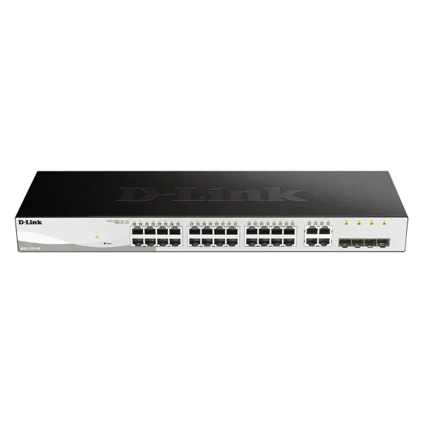 D-Link DGS-1210-28/E Smart+ Switch Gestionado 24 Puertos Ethernet Gigabit + 4 Puertos Combo 1000BASE
