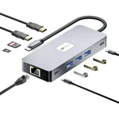 Leotec LEDS02 Docking Station 10 en1 USB-C PD 100W / HDMI 4K