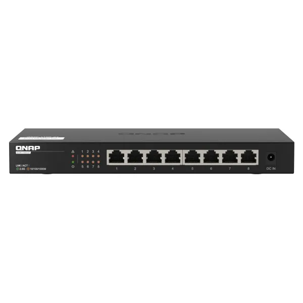 Qnap QSW-1108-8T Switch No Gestionado 8 Puertos 2.5G Ethernet Negro