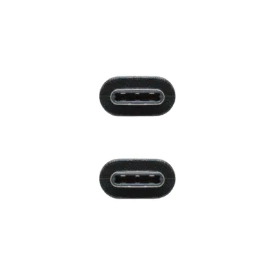 Nanocable Cable USB 2.0 Tipo C a USB Tipo C Macho/Macho 1m Negro