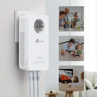 TP-Link TL-WPA8631P KIT PLC Powerline Red Eléctrica AV1000 +