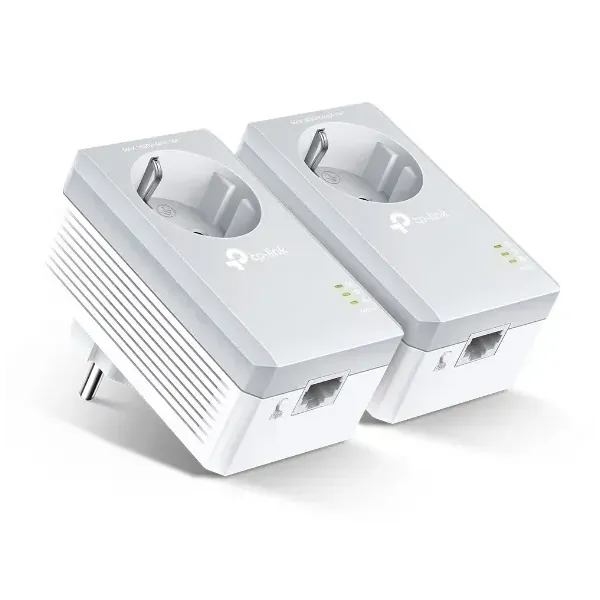 TP-Link TL-PA4010P KIT PLC Powerline Red Eléctrica AV600 Con Enchufe Incorporado