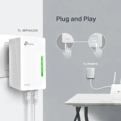 TP-Link TL-WPA4221 KIT Kit Extensor Powerline WiFi AV600 300Mbps