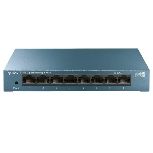 TP-Link LS108G Switch 8 Puertos Gigabit 10/100/1000 Mbps Metálico No Administrado