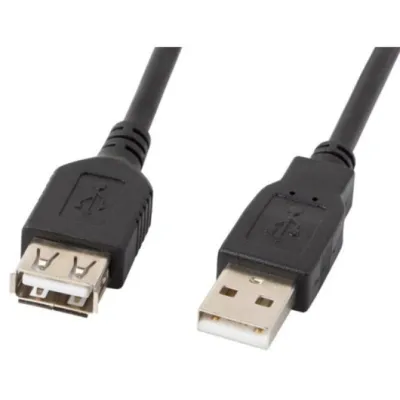 Lanberg CA-USBE-10CC-0030-BK cable USB USB 2.0 3 m USB A Negro