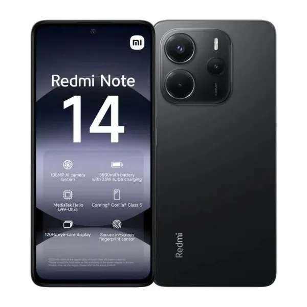 Xiaomi Redmi Note 14 4G 6/128GB Negro Medianoche Libre