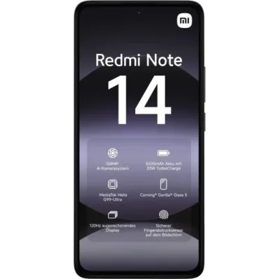 Xiaomi Redmi Note 14 4G 6/128GB Negro Medianoche Libre