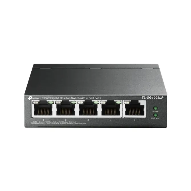 TP-Link TL-SG1005LP Switch 5 Puertos Gigabit con 4 Puertos PoE
