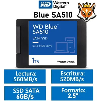 WD Blue SA510 2.5" 1TB SSD SATA 3
