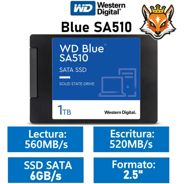 WD Blue SA510 2.5" 1TB SSD SATA 3