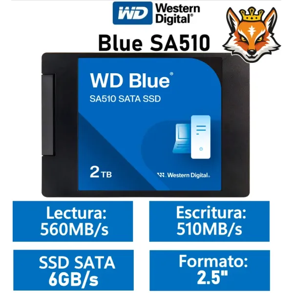WD Blue SA510 2.5" 2TB SSD SATA 3