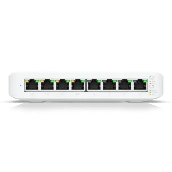 Switch Ubiquiti USW-LITE-8-POE/ 8 Puertos/ RJ45 10/100/1000 PoE