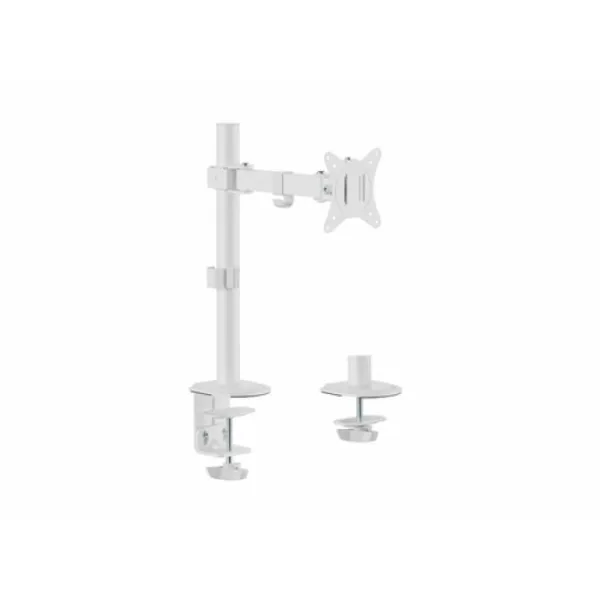 Equip Soporte de Mesa para 1 Pantalla 17"-32" Brazo Inclinable y Giratorio 360 Max 100x100 mm Blanco 