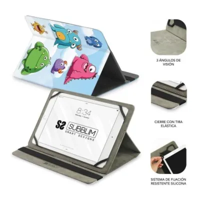 Subblim Trendy Case Funda Universal Monsters para Tablet hasta
