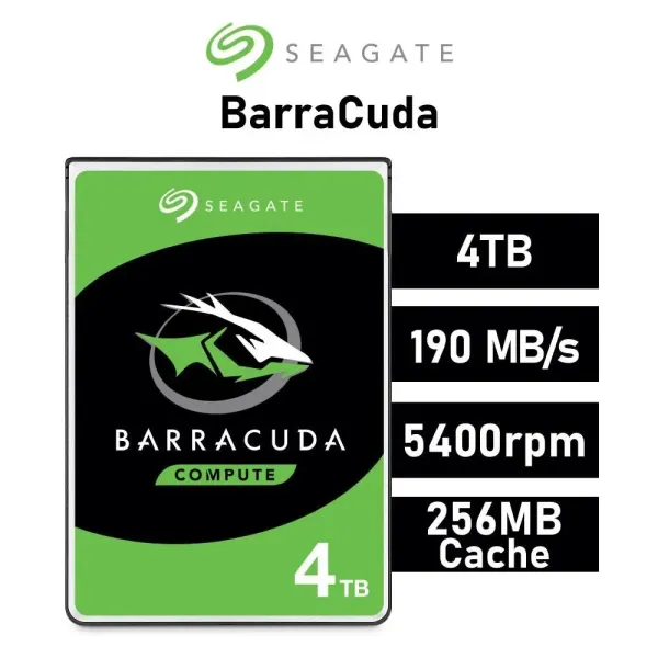Disco Duro Seagate BarraCuda 4TB Disco interno HDD 3.5" SATA3