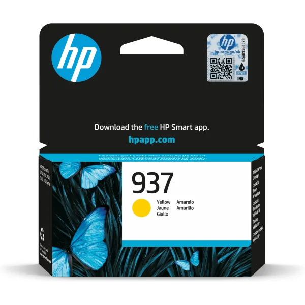 HP 937 Amarillo 4S6W4N - Cartucho de Tinta Original