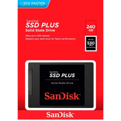 SanDisk SSD Plus 240GB 2.5" a 535MB/s SATA 6GB/s SanDisk SSD Plus 240GB 2.5" a 535MB/s SATA 6GB/s