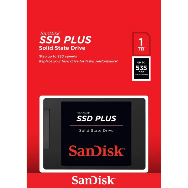 SanDisk SSD Plus 1TB 2.5" a 535MB/s SATA 6GB/s