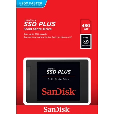SanDisk SSD Plus 480GB 2.5" a 535MB/s SATA 6GB/s SanDisk SSD Plus 480GB 2.5" a 535MB/s SATA 6GB/s