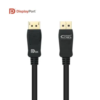 Cable DisplayPort 1.4 8K Nanocable 10.15.2500/ DisplayPort Cable DisplayPort 1.4 8K Nanocable 10.15.2500/ DisplayPort