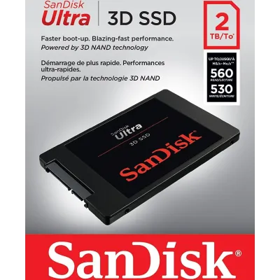 SanDisk Ultra 3D SSD 2TB 2.5" a 560MB/s SATA 6GB/s