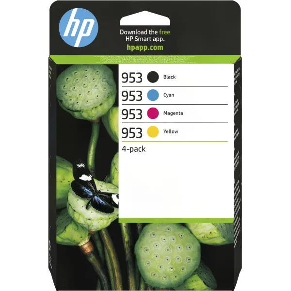 HP 953 Multipack Cian Magenta Amarillo Negro 6ZC69AE - Cartuchos de Tinta Originales
