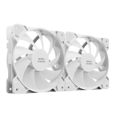 Mars Gaming MFPROX2W Set de 2 Ventiladores 120mm Blancos Mars Gaming MFPROX2W Set de 2 Ventiladores 120mm Blancos