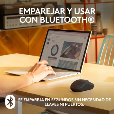 Logitech M240 Silent Ratón Bluetooth Grafito