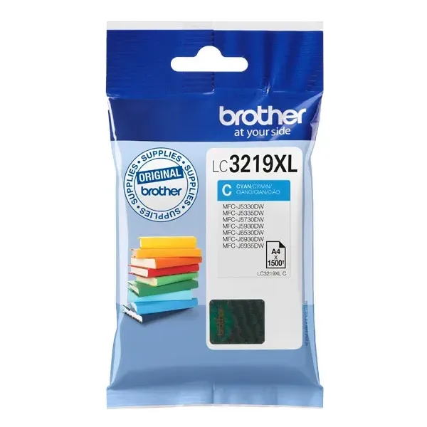 Cartucho de Tinta Original Brother LC-3219C XL Alta Capacidad/ Cian