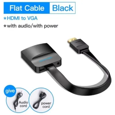 Conversor Vention 74346/ HDMI Macho/ VGA Hembra - Jack 3.5