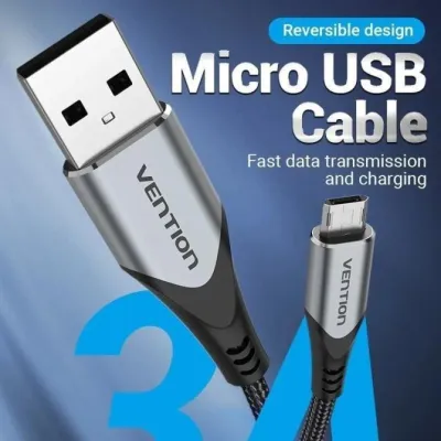 Cable USB 2.0 Vention COCHI/ USB Macho - MicroUSB Macho/
