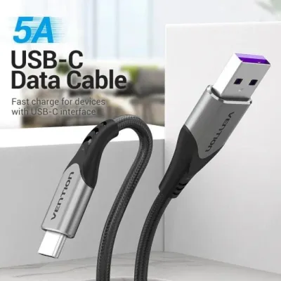 Cable USB 2.0 Tipo-C Vention COFHI/ USB Tipo-C Macho - USB