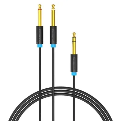 Cable Estéreo Vention BATBH/ Jack 6.35 Macho - 2x Jack 6.35