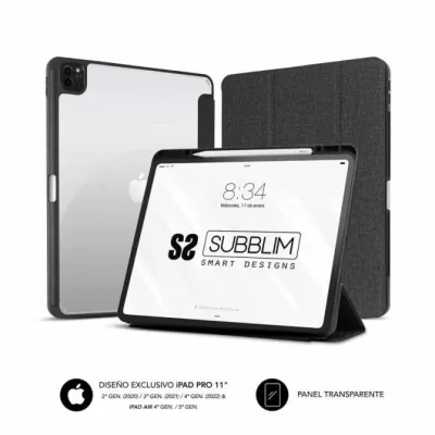 Subblim Clear Shock Case Funda Negra para iPad Pro 11"