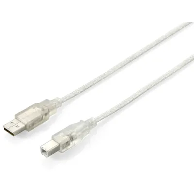 Equip 128651 cable USB USB 2.0 3 m USB A USB B Plata Equip 128651 cable USB USB 2.0 3 m USB A USB B Plata