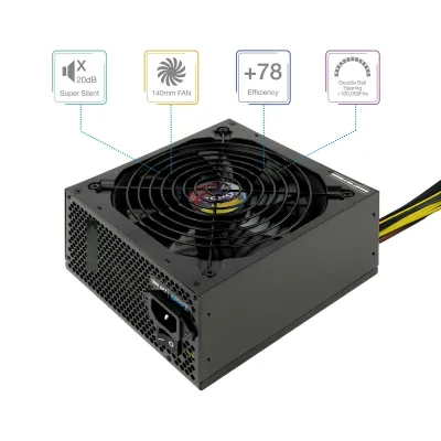 Tooq Fuente de Alimentación 650W PFC ACTIVO Tooq Fuente de Alimentación 650W PFC ACTIVO