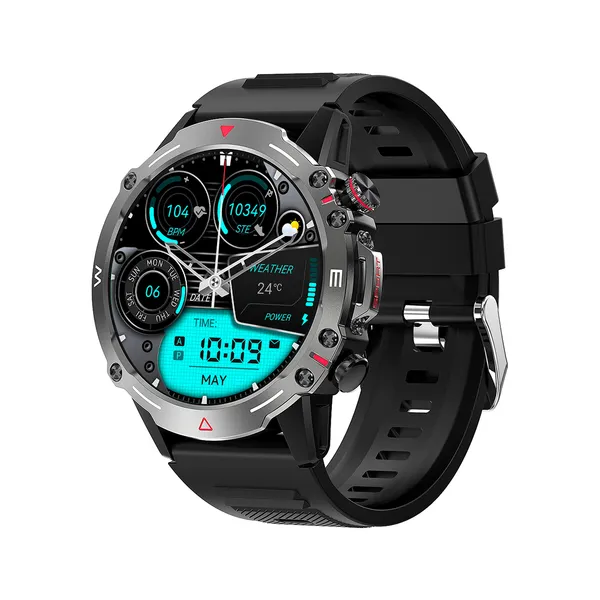 Trevi T-FIT 510 A 3,63 cm (1.43") AMOLED Digital 466 x 466 Pixeles Pantalla táctil Negro