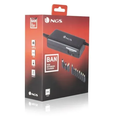 NGS Ban Cargador para Portátil 90W Negro NGS Ban Cargador para Portátil 90W Negro