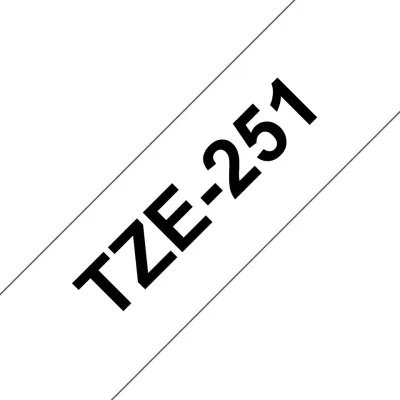 Cinta Laminada Original Brother TZe-251/Blanco Cinta Laminada Original Brother TZe-251/Blanco