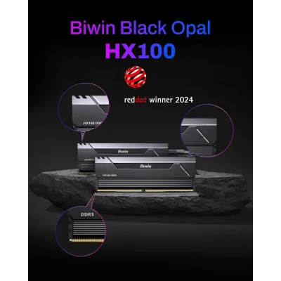 Biwin Black Opal HX100 OC KIT 32GB DDR5 a 6000MHz CL30 1.35v Biwin Black Opal HX100 OC KIT 32GB DDR5 a 6000MHz CL30 1.35v
