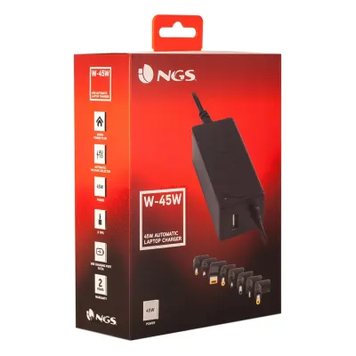 NGS W-45W Cargador Universal para Portátil 45W